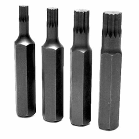 DENDESIGNS Metric 12 Point Bit Set - 4 Piece DE3534949